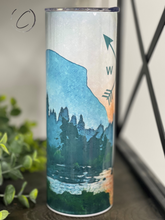 Load image into Gallery viewer, Mountain Compass 20oz Skinny Tumbler