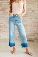 Load image into Gallery viewer, High Rise Wide Leg Crop Judy Blue Jeans in Medium Wash