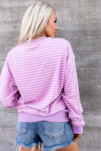 Load image into Gallery viewer, PREORDER: Ampersand Performance Fleece University Pullover - Orchid Stripe