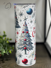 Load image into Gallery viewer, Patriotic Merry Christmas 20oz Skinny Tumbler