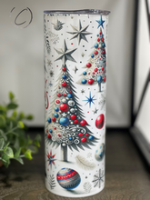 Load image into Gallery viewer, Patriotic Merry Christmas 20oz Skinny Tumbler