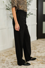 Load image into Gallery viewer, Peachy Keen Straight Leg Trousers in Black