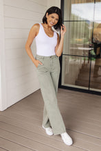 Load image into Gallery viewer, High Rise Front Seam Straight Judy Blue Jeans in Sage