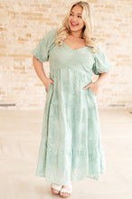 Load image into Gallery viewer, Power of the Babe Tiered Balloon Sleeve Dress