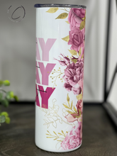 Load image into Gallery viewer, Pray On, Over &amp; Through It 20oz Skinny Tumbler