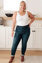 Load image into Gallery viewer, Rowena High Rise Pull On Double Cuff Slim Judy Blue Jeggings