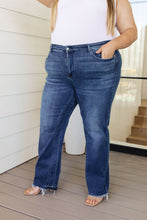Load image into Gallery viewer, High Rise Release Hem Straight Judy Blue Jeans