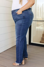 Load image into Gallery viewer, High Rise Release Hem Straight Judy Blue Jeans