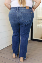 Load image into Gallery viewer, High Rise Release Hem Straight Judy Blue Jeans