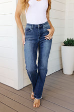 Load image into Gallery viewer, High Rise Release Hem Straight Judy Blue Jeans