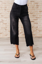 Load image into Gallery viewer, High Rise Button Fly Wide Leg Crop Judy Blue Jeans