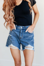Load image into Gallery viewer, High Rise Rigid Magic Distressed Cutoff Judy Blue Shorts
