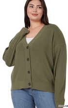 Load image into Gallery viewer, Button Up Sweater Cardigan