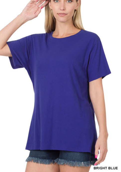 Cotton Short Sleeve Round Neck Tee