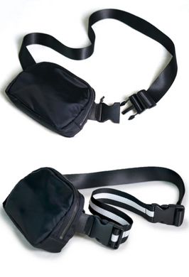Black Belt Bag with 5 Extension Straps