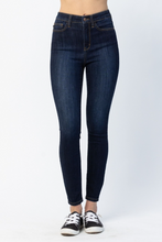 Load image into Gallery viewer, High Waist Back Phone Yoke Seam Judy Blue Skinny Jeans