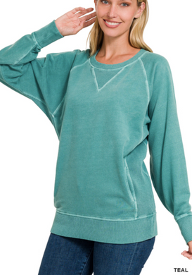 French Terry Pullover with Pockets