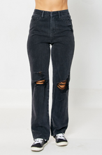Load image into Gallery viewer, High Waist Rigid Magic 90&#39;s Knee Destroy Straight Judy Blue