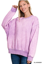 Load image into Gallery viewer, Cozy Drift Acid Wash Pullover
