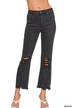 Load image into Gallery viewer, Midnight Rebel Acid Wash Straight Jeans