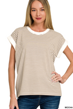Load image into Gallery viewer, Sweet Contrast Stripe Top