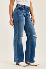 Load image into Gallery viewer, High Waist RIGID MAGIC BRENDA 90s Straight w/ Bandana Loop MD Classic Stone Blue Judy Blue Jeans