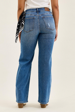 Load image into Gallery viewer, High Waist RIGID MAGIC BRENDA 90s Straight w/ Bandana Loop MD Classic Stone Blue Judy Blue Jeans