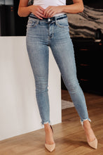 Load image into Gallery viewer, Sherry Mid Rise Release Waistband Detail Judy Blue Skinny Jeans