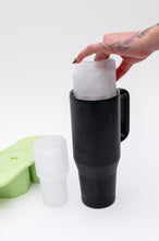 Load image into Gallery viewer, Frosty Filled 40oz Tumbler Ice Molds in Melon