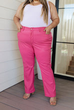 Load image into Gallery viewer, Control Top Faux Leather Judy Blue Pants in Hot Pink