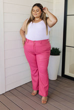 Load image into Gallery viewer, Control Top Faux Leather Judy Blue Pants in Hot Pink