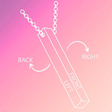 Load image into Gallery viewer, Personalized Engraved Bar Necklace