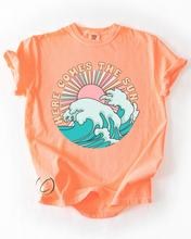Load image into Gallery viewer, Here Comes The Sun Graphic Tee