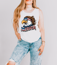 Load image into Gallery viewer, Merica&#39; Eagle Graphic Tank Top
