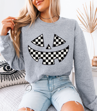 Load image into Gallery viewer, Check Pumpkin Sweatshirt