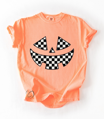 Check Pumpkin Graphic Tee