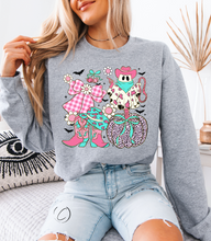 Load image into Gallery viewer, Pink Cowboy Coquette Sweatshirt