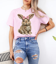 Load image into Gallery viewer, Faux Yarn Bunny Graphic Tee