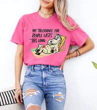 Load image into Gallery viewer, My Tolerance Lasts This Long Graphic Tee