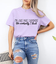 Load image into Gallery viewer, I'm Just Built Different Graphic Tee