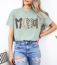 Load image into Gallery viewer, Mama Leopard Check Graphic Tee