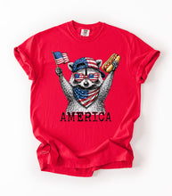 Load image into Gallery viewer, America Feral Racoon Graphic Tee