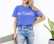 Load image into Gallery viewer, Not Friendly Graphic Tee