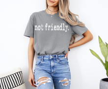 Load image into Gallery viewer, Not Friendly Graphic Tee