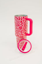Load image into Gallery viewer, Yes, Girl, Yes Leopard Print Tumbler in Hot Pink