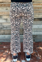 Load image into Gallery viewer, Hear Me Roar Distressed Leopard Jeans