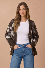 Load image into Gallery viewer, Mocha Blooms Cardigan