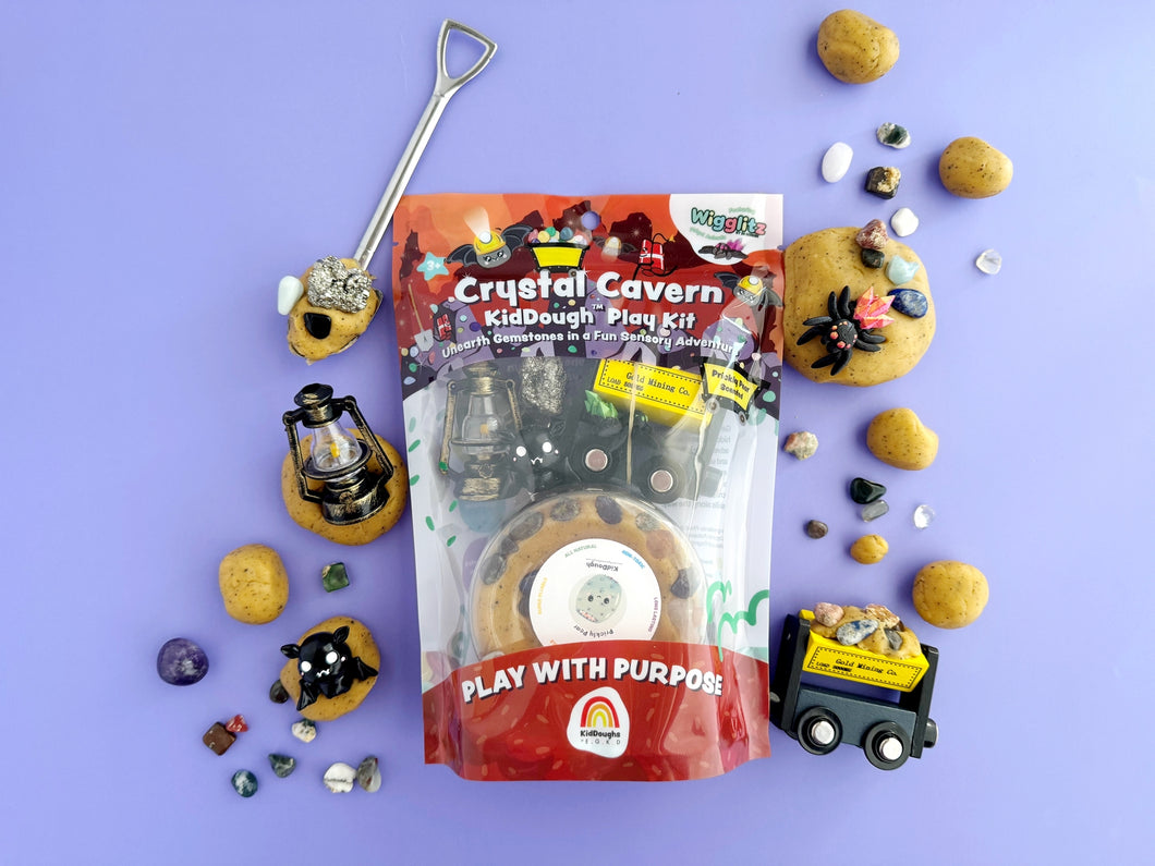 Crystal Cavern Kiddough Play Kit Featuring Wigglitz