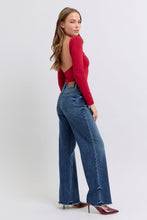 Load image into Gallery viewer, Effortless Edge Raw Hem Mid Rise Judy Blue Jeans