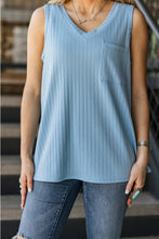 Load image into Gallery viewer, Everyday Ribbed Tank Top in Sky Blue